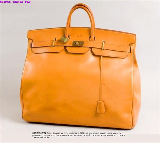 hermes canvas bag